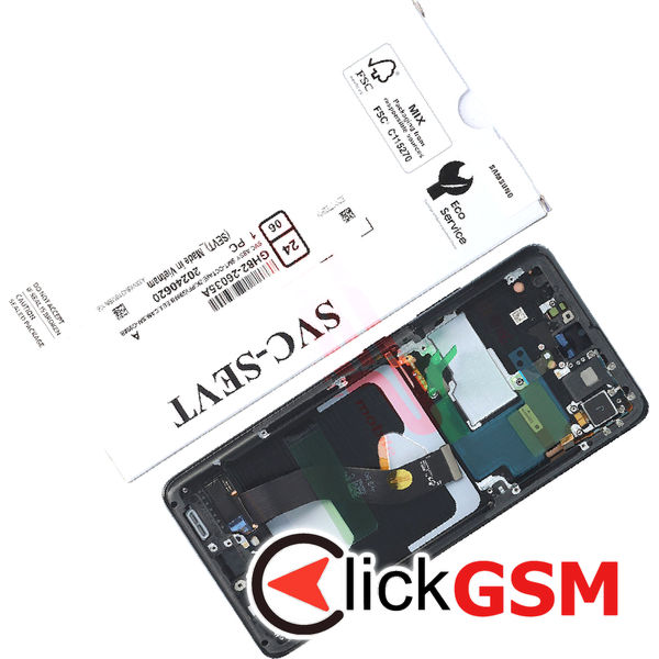 Piesa Piesa Display Original Cu Touchscreen Si Rama Black Samsung Galaxy S21 Ultra 5g 4k23