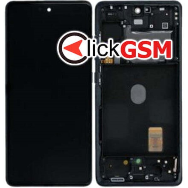 Piesa Display Original Cu Touchscreen Si Rama Bleumarin Samsung Galaxy S20 Fe 1cao