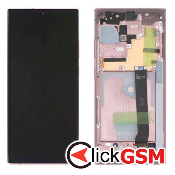 Piesa Piesa Display Original Cu Touchscreen Si Rama Bronze Samsung Galaxy Note20 Ultra 5g Bzh