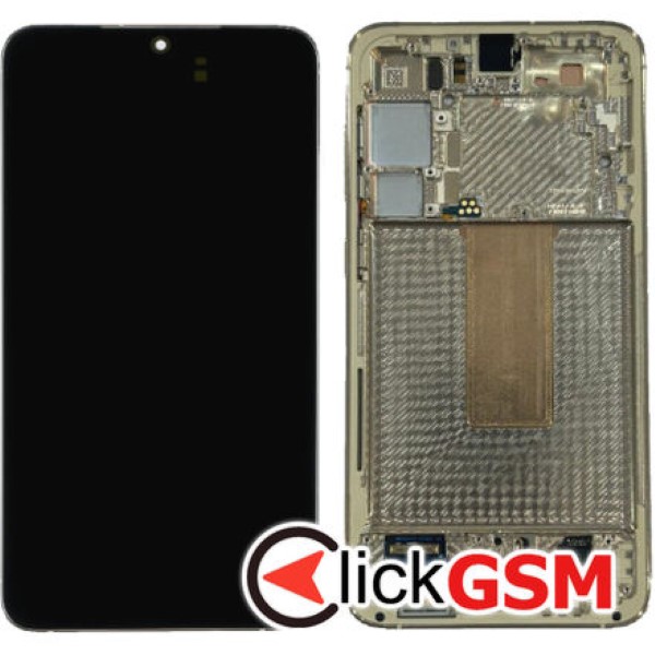 Piesa Display Original Cu Touchscreen Si Rama Crem Samsung Galaxy S23.plus 344b