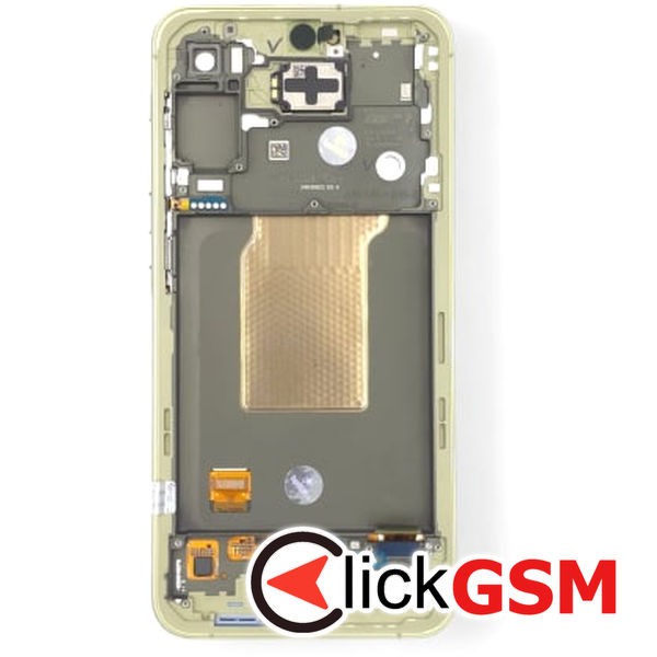 Piesa Piesa Display Original Cu Touchscreen Si Rama Galben Samsung Galaxy A55 40rg