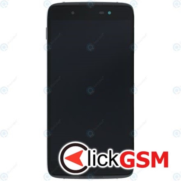 Piesa Piesa Display Original Cu Touchscreen Si Rama Gri Alcatel Idol 4 2772