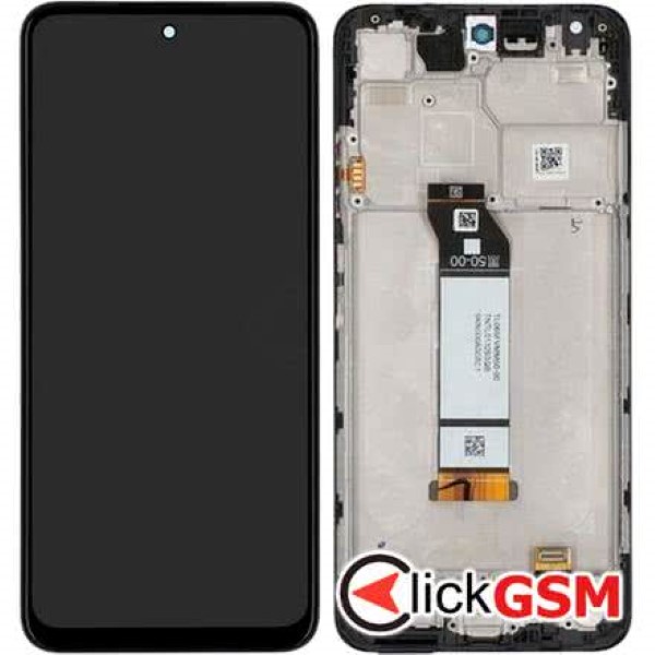 Piesa Display Original Cu Touchscreen Si Rama Gri Inchis Xiaomi Redmi Note 10 5g Km1