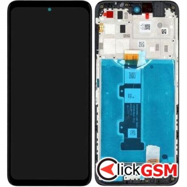 Piesa Piesa Display Original Cu Touchscreen Si Rama Gri Motorola Moto E32s 1t3c