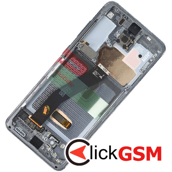 Piesa Display Original Cu Touchscreen Si Rama Gri Samsung Galaxy S20 4iye