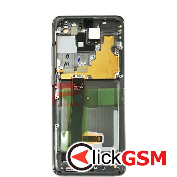 Piesa Display Original Cu Touchscreen Si Rama Gri Samsung Galaxy S20 Ultra 5g 425h