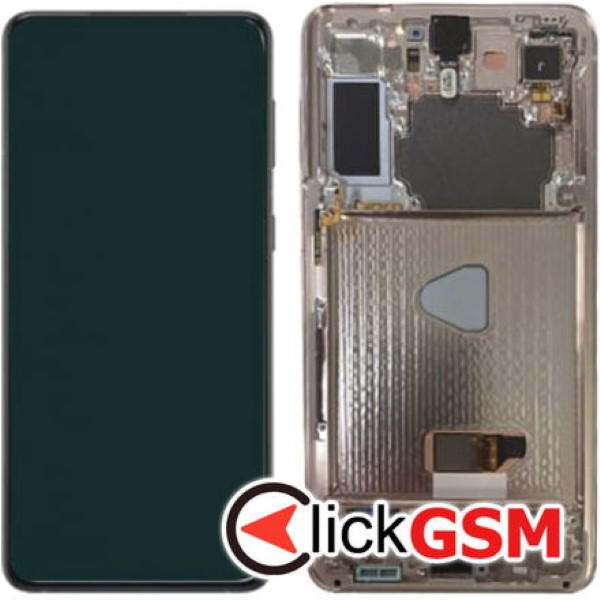 Piesa Piesa Display Original Cu Touchscreen Si Rama Gri Samsung Galaxy S21 5g 2dob