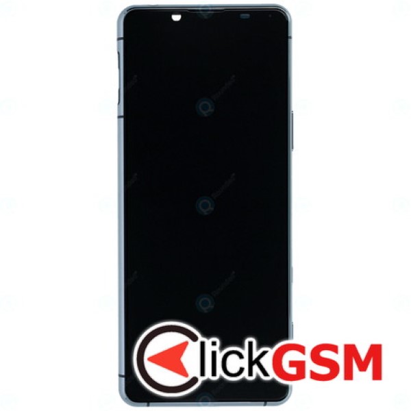 Piesa Piesa Display Original Cu Touchscreen Si Rama Gri Sony Xperia 5 Ii Q8o