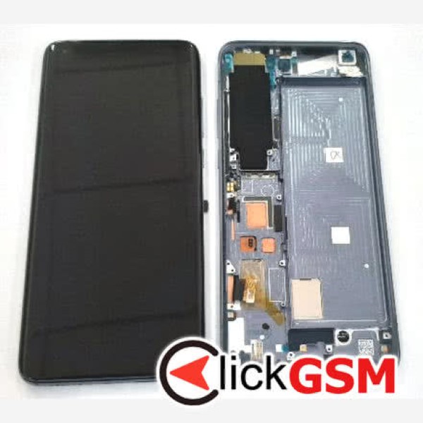 Piesa Piesa Display Original Cu Touchscreen Si Rama Gri Xiaomi Mi 10 37n2