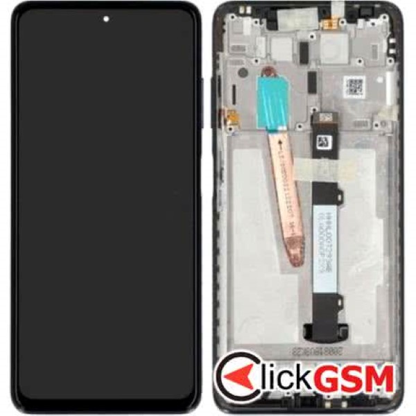 Piesa Display Original Cu Touchscreen Si Rama Gri Xiaomi Poco X3 Nfc 1g19