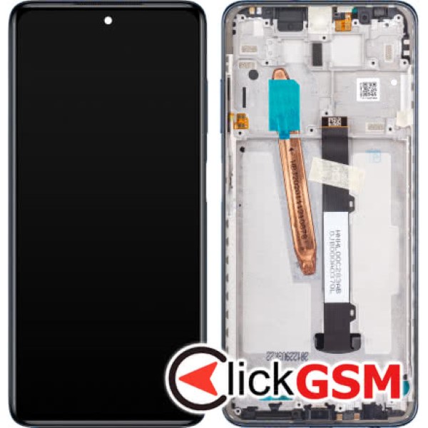 Piesa Display Original Cu Touchscreen Si Rama Gri Xiaomi Poco X3 Nfc Ux7