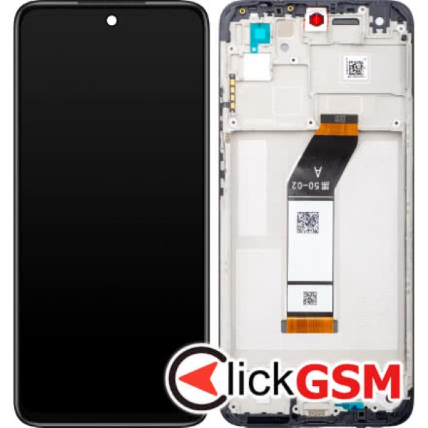 Piesa Display Original Cu Touchscreen Si Rama Gri Xiaomi Redmi 10 Pt9