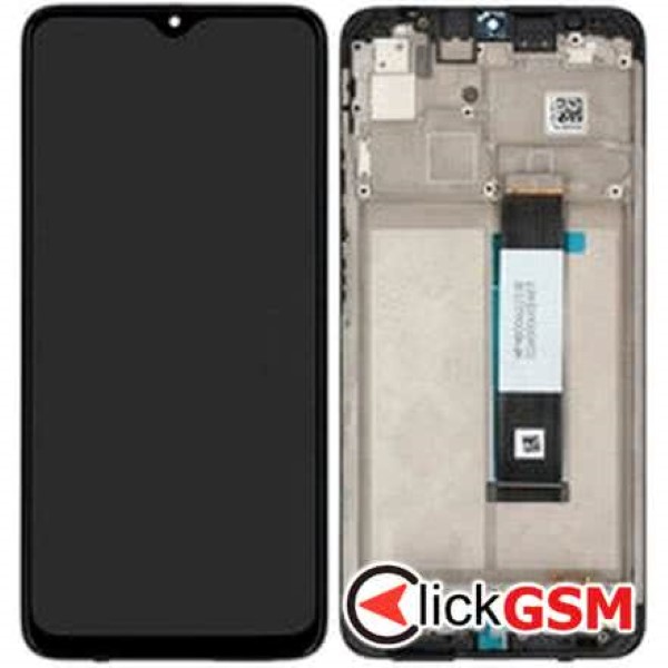 Piesa Display Original Cu Touchscreen Si Rama Gri Xiaomi Redmi 9t 1fcs