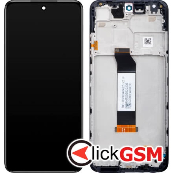 Piesa Display Original Cu Touchscreen Si Rama Gri Xiaomi Redmi Note 10 5g 1888