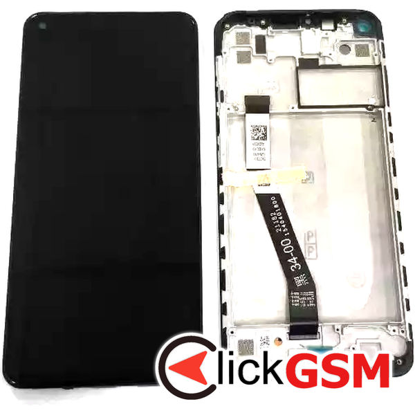 Piesa Piesa Display Original Cu Touchscreen Si Rama Gri Xiaomi Redmi Note 9 3b07