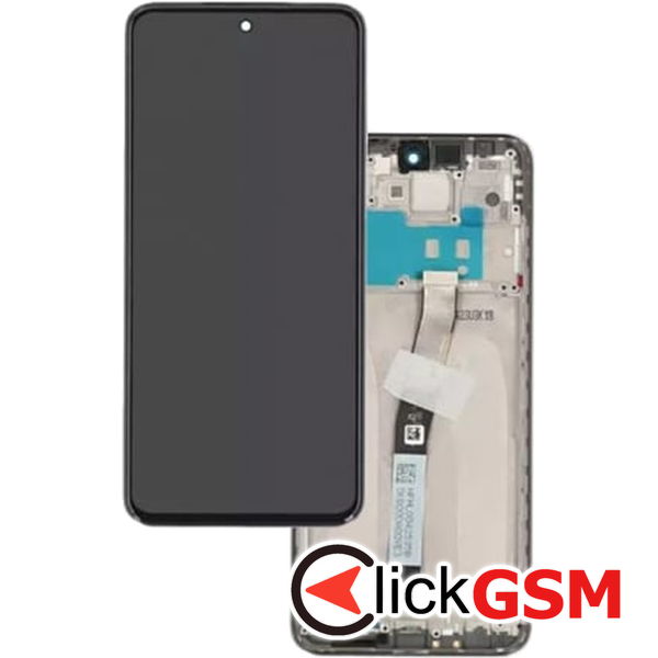 Piesa Piesa Display Original Cu Touchscreen Si Rama Gri Xiaomi Redmi Note 9 Pro 2dka