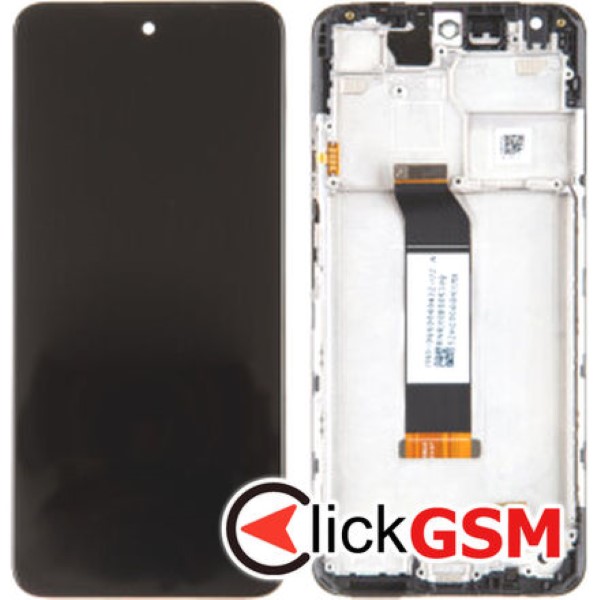 Piesa Display Original Cu Touchscreen Si Rama Intunecat Xiaomi Redmi Note 10 5g T3e