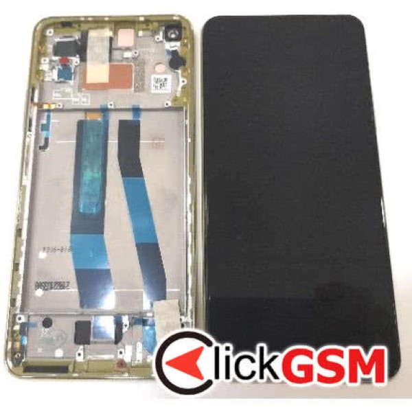 Piesa Piesa Display Original Cu Touchscreen Si Rama Negru Galben Xiaomi Mi 11 Lite 37uh