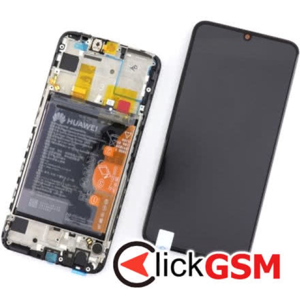 Piesa Display Original Cu Touchscreen Si Rama Negru Huawei P Smart 2019 4m4d