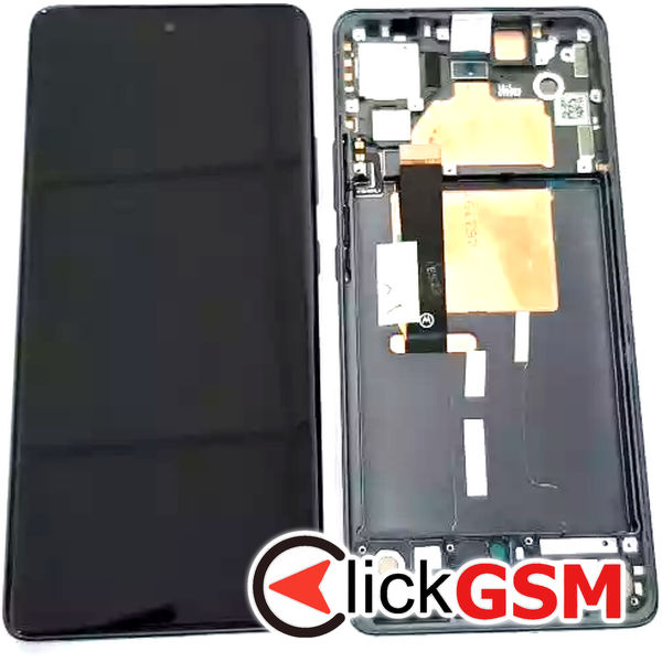 Piesa Display Original Cu Touchscreen Si Rama Negru Motorola Edge 30 Fusion 31oq