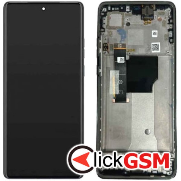 Piesa Display Original Cu Touchscreen Si Rama Negru Motorola Edge 40 Neo 3ddb