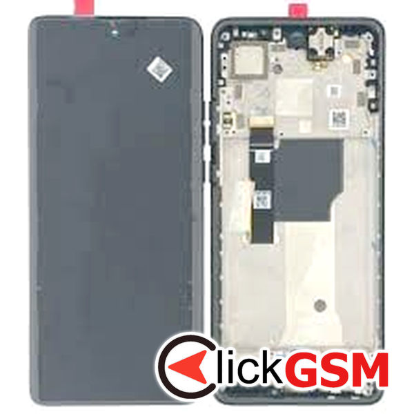 Piesa Display Original Cu Touchscreen Si Rama Negru Motorola Edge 40 Neo Qm2