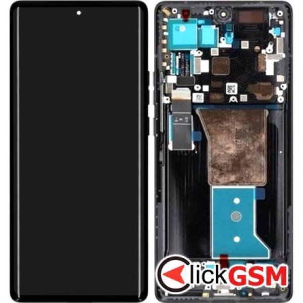 Piesa Piesa Display Original Cu Touchscreen Si Rama Negru Motorola Edge 40 Pro 2pba