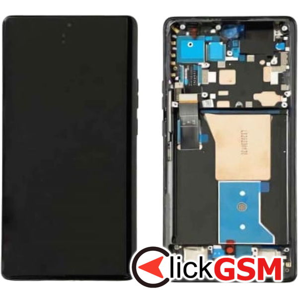 Piesa Piesa Display Original Cu Touchscreen Si Rama Negru Motorola Edge 40 Pro H5u