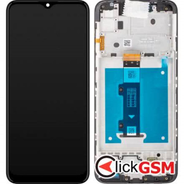 Piesa Piesa Display Original Cu Touchscreen Si Rama Negru Motorola Moto E20 27z3