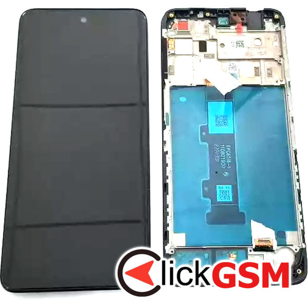 Piesa Piesa Display Original Cu Touchscreen Si Rama Negru Motorola Moto E20 31no