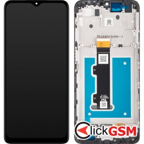 Piesa Piesa Display Original Cu Touchscreen Si Rama Negru Motorola Moto E22i 2y3o