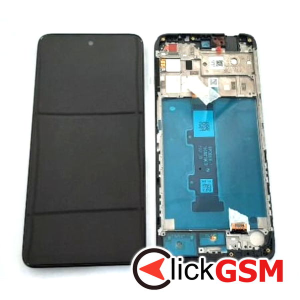 Piesa Piesa Display Original Cu Touchscreen Si Rama Negru Motorola Moto E22s 2f6d