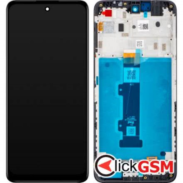 Piesa Piesa Display Original Cu Touchscreen Si Rama Negru Motorola Moto E32s 2xgs