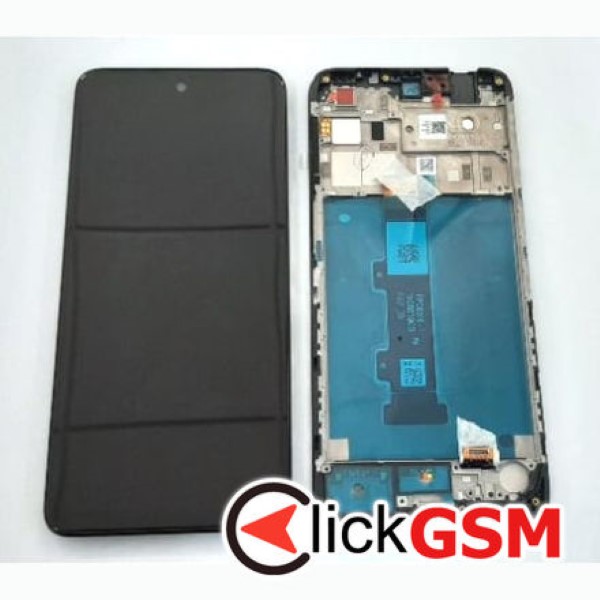 Piesa Display Original Cu Touchscreen Si Rama Negru Motorola Moto E32s 3dzq