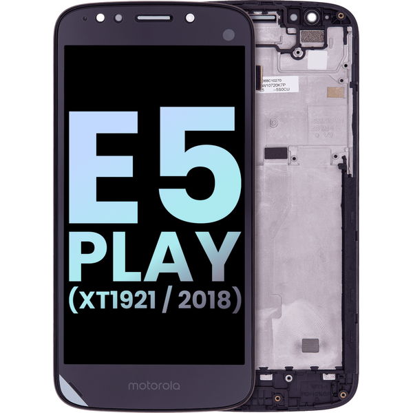 Display Original cu TouchScreen, Rama Negru Motorola Moto E5 Play · LCD Assembly With Frame For Motorola Moto E5 Play (XT1921 / 2018) (Genuine OEM) (Black)