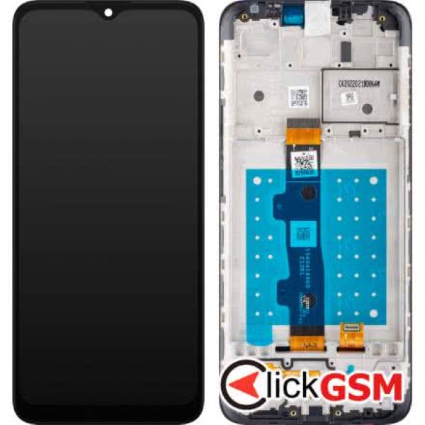 Piesa Display Original Cu Touchscreen Si Rama Negru Motorola Moto E7 1t2k