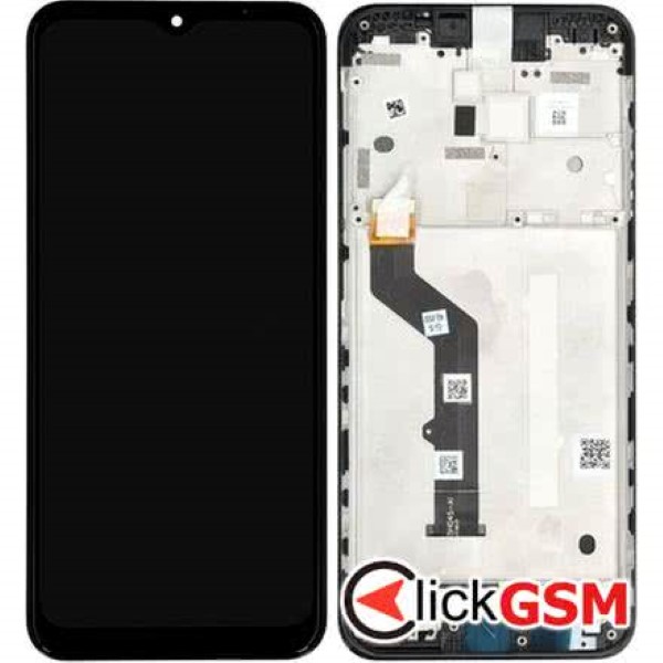 Piesa Piesa Display Original Cu Touchscreen Si Rama Negru Motorola Moto E7 Plus 1i9d