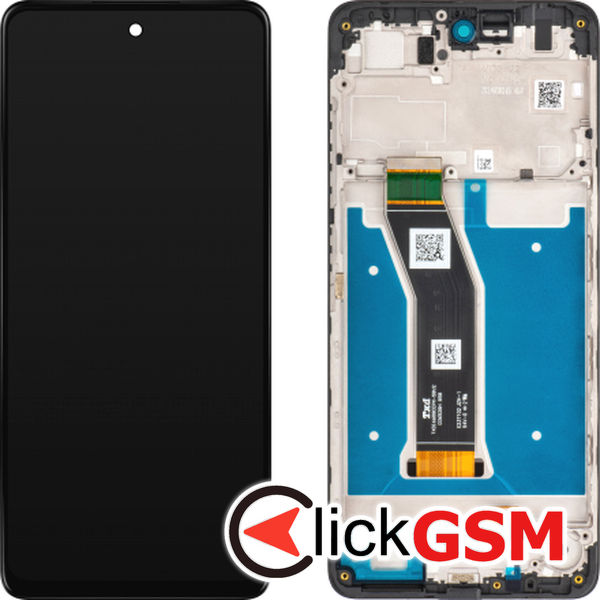 Piesa Piesa Display Original Cu Touchscreen Si Rama Negru Motorola Moto G04 1hd3