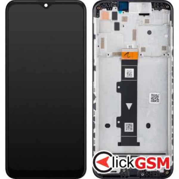 Piesa Display Original Cu Touchscreen Si Rama Negru Motorola Moto G10 1t2h