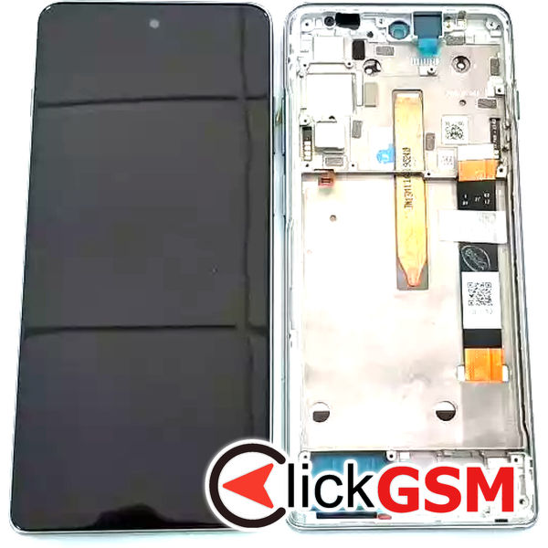 Piesa Display Original Cu Touchscreen Si Rama Negru Motorola Moto G200 5g 31nz