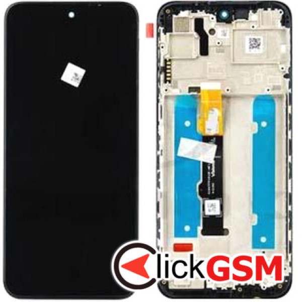 Piesa Piesa Display Original Cu Touchscreen Si Rama Negru Motorola Moto G41 3e1c