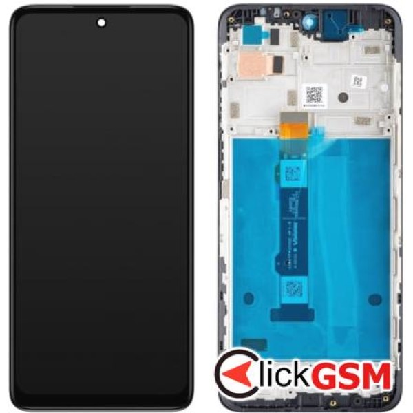 Piesa Piesa Display Original Cu Touchscreen Si Rama Negru Motorola Moto G42 31y6