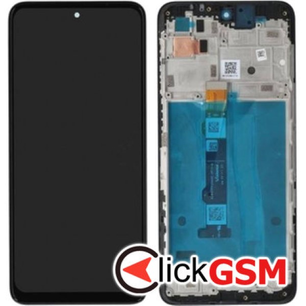 Piesa Piesa Display Original Cu Touchscreen Si Rama Negru Motorola Moto G42 3e1j