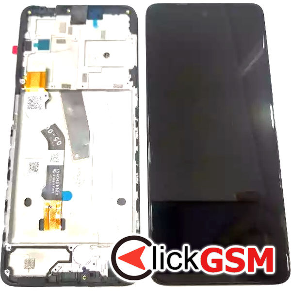 Piesa Piesa Display Original Cu Touchscreen Si Rama Negru Motorola Moto G51 5g 31nr