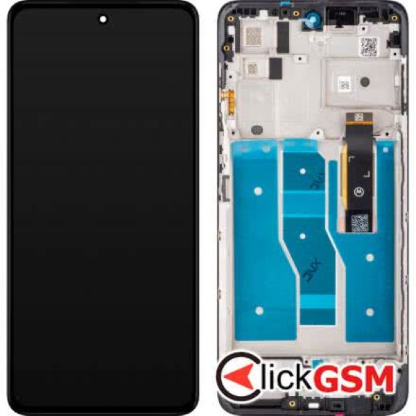 Piesa Display Original Cu Touchscreen Si Rama Negru Motorola Moto G52 1ssc