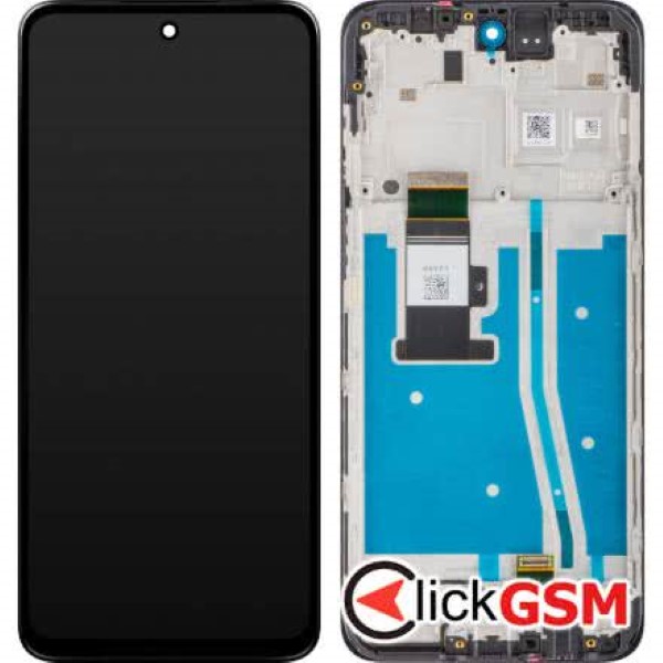 Piesa Piesa Display Original Cu Touchscreen Si Rama Negru Motorola Moto G53 2xfx