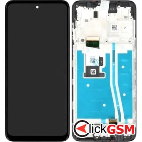 Piesa Display Original Cu Touchscreen Si Rama Negru Motorola Moto G53 5g 2pan