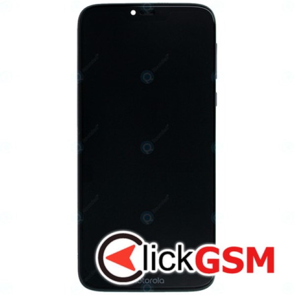 Piesa Piesa Display Original Cu Touchscreen Si Rama Negru Motorola Moto G7 Power Qmb