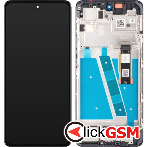 Piesa Piesa Display Original Cu Touchscreen Si Rama Negru Motorola Moto G72 2dkw