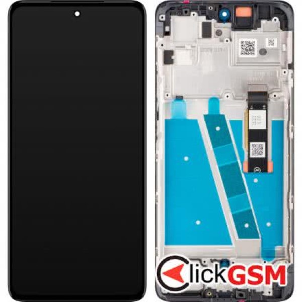 Piesa Piesa Display Original Cu Touchscreen Si Rama Negru Motorola Moto G72 2xi8